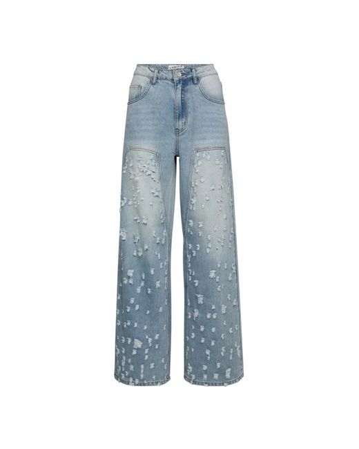 Haute L'Amitié Blue Wide Jeans