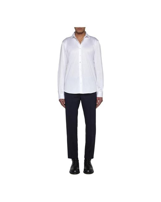 D4.0 White Casual Shirts for men