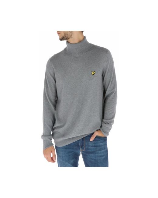 Lyle & Scott Gebreide Coltrui Grijs in het Gray voor heren