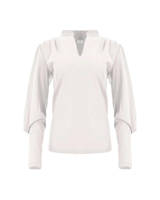 Maicazz White Dieke Basic Bluse