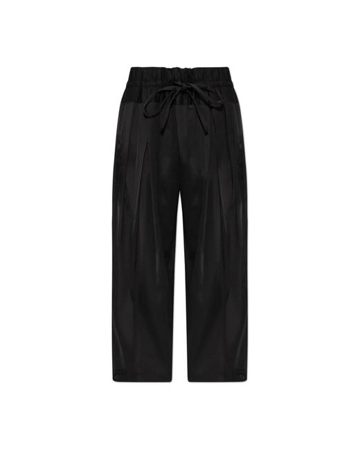 Wide Trousers di Jil Sander in Black