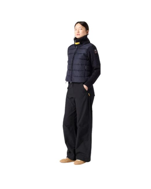 Parajumpers Black Hybride Woll- & Nylon-Winterjacke