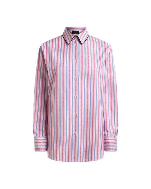 Etro S9870 Shirt in het Pink
