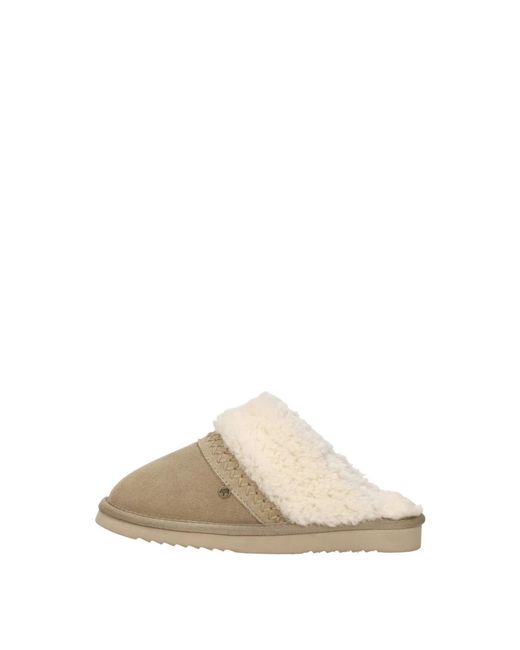 Slippers Warmbat en coloris Natural
