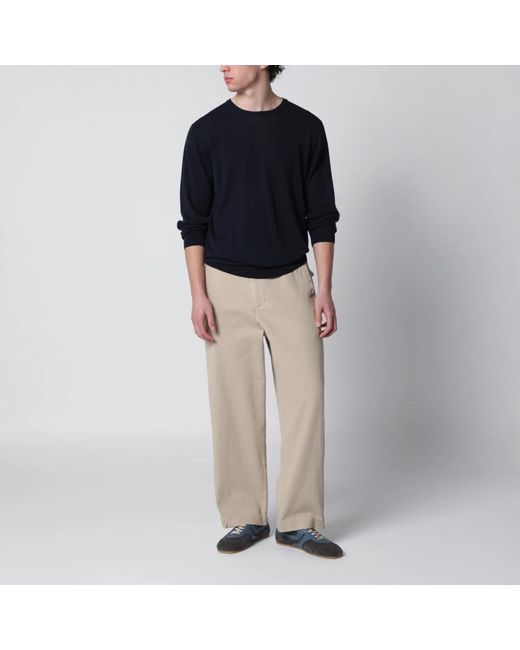 Roberto Collina Black Round-Neck Knitwear for men