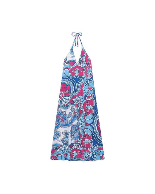 Maliparmi Blue Short Dresses