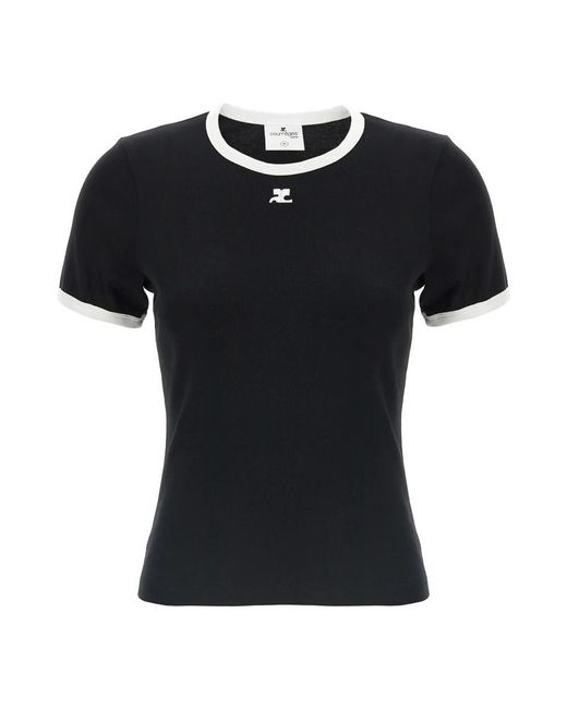 Courreges Black T-Shirts