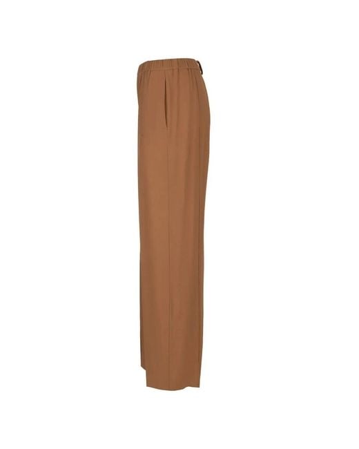 Fabiana Filippi Brown Straight Trousers