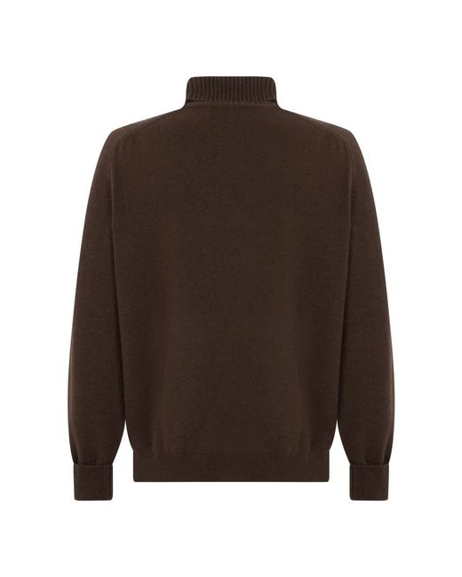 Fedeli Rollkragenpullover in Brown für Herren