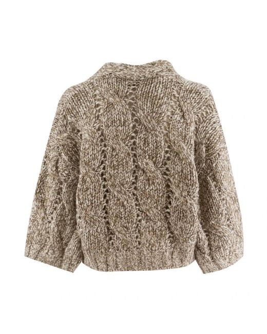 Cardigans Brunello Cucinelli de color Brown