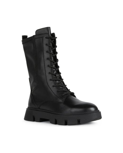 Geox Black High Boots