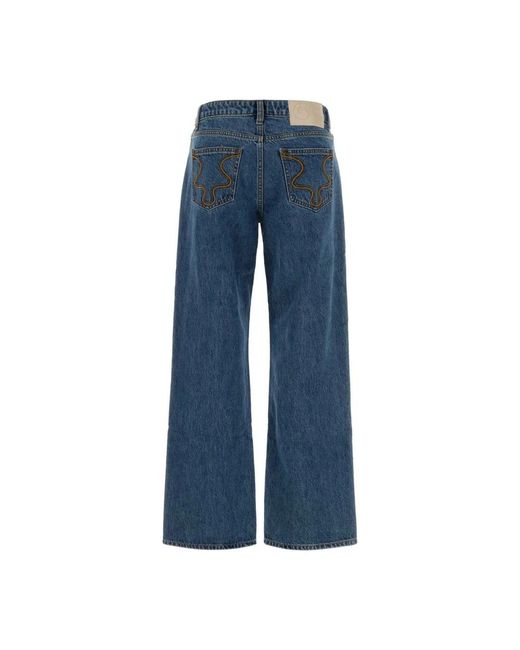 Cult Gaia Blue Wide Jeans