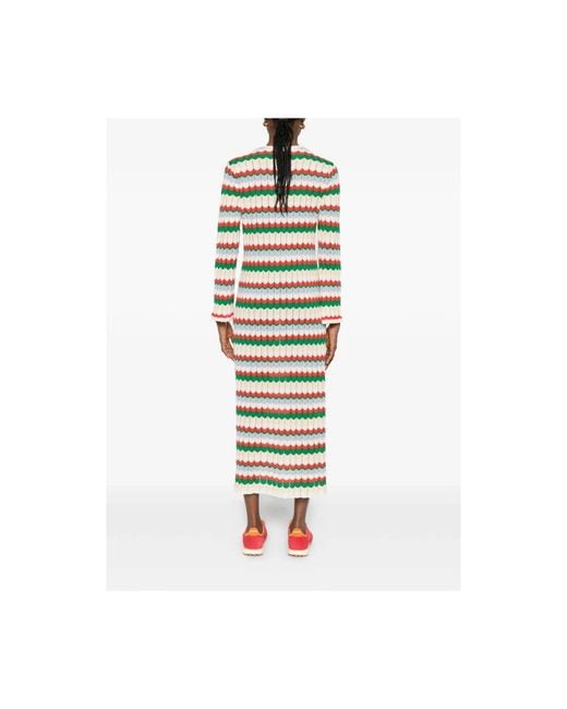 Rixo White Knitted Dresses