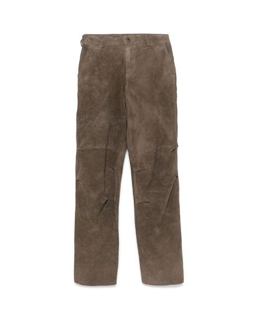 Salvatore Santoro Brown Straight Trousers
