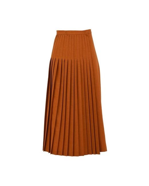 Midi Skirts Beatrice B. en coloris Brown