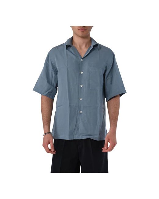 Costumein Blue Short Sleeve Shirts for men