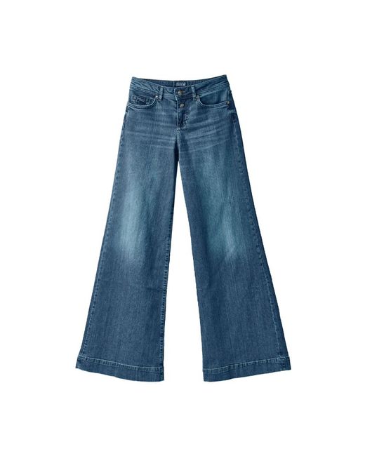 Versace Jeans Couture Blue Wide Jeans