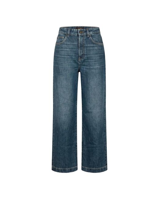 Moorer Blue Wide Jeans