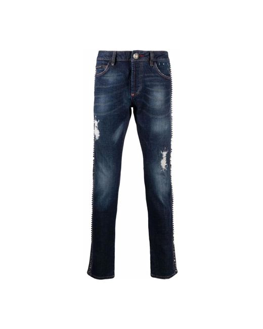 Philipp Plein Blue Slim Fit Jeans for men