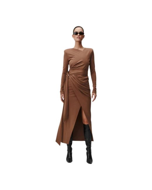 Undress Brown Wrap Dresses