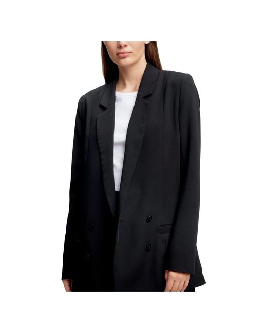 Gestuz Jassen ,Zwart ,Polyester Joelle Blazer in het Black