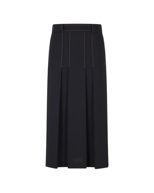 Semicouture Black Midi Skirts