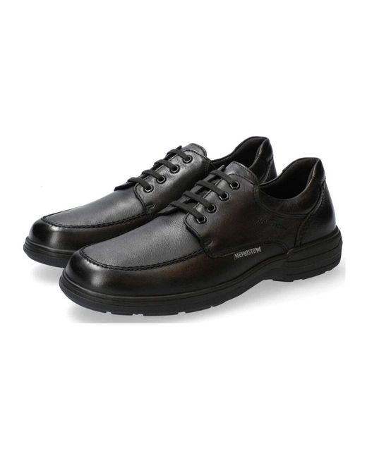 Laced shoes di Mephisto in Black da Uomo