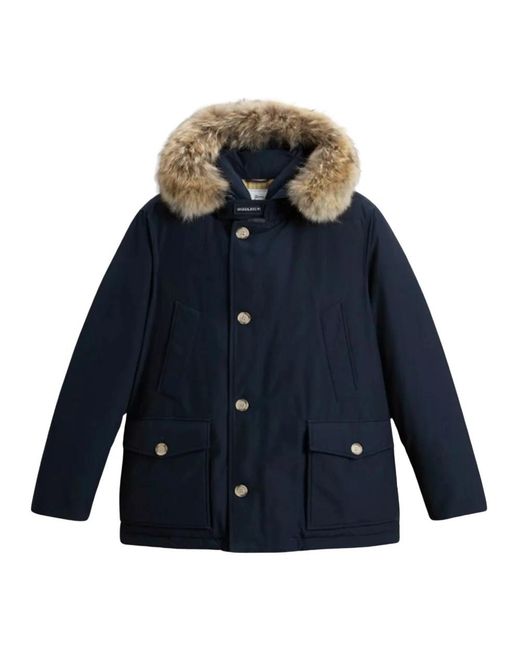 Woolrich Blue Winter Jackets for men
