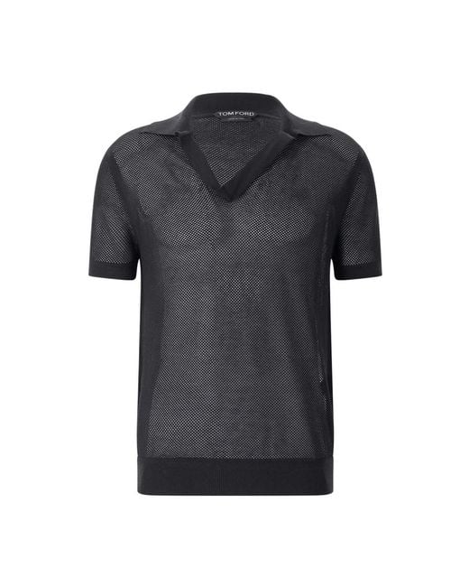 Tom Ford Black Polo Shirts for men