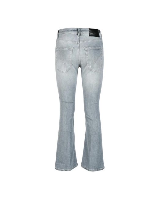 Dondup Jeans ,Grijs ,Katoen Mandy Bootcut Jeans in het Blue