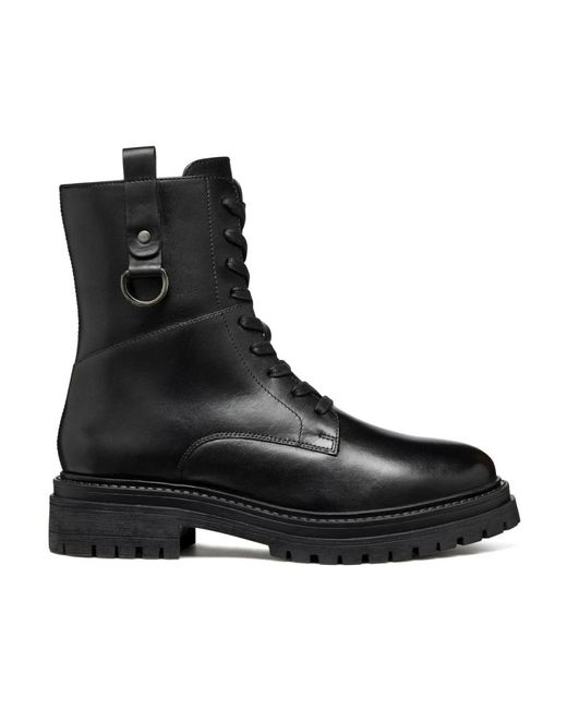 Lace-Up Boots di Geox in Black