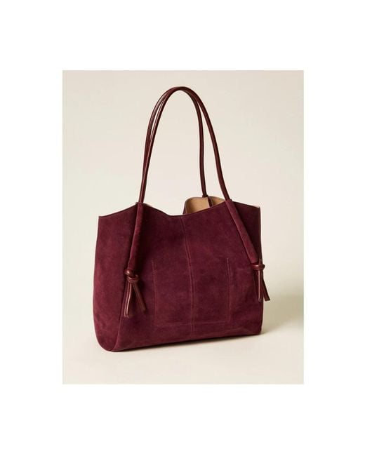 Tote Bags Twinset de color Purple