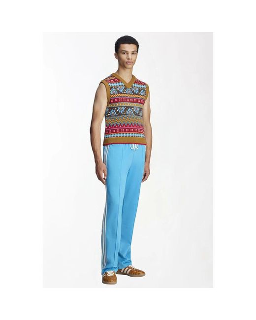 Sleveless Knitwear di Adidas in Blue da Uomo