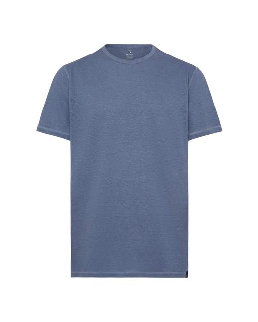 Boggi T-shirt aus stretch-leinen-jersey,t-shirt aus stretch-leinenjersey in Blue für Herren