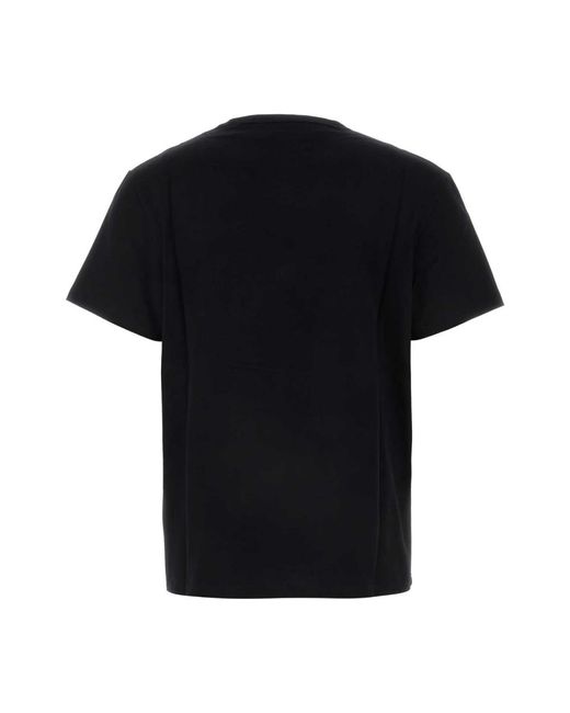 Alexander McQueen Stylisches schwarzes baumwoll-t-shirt in Black für Herren