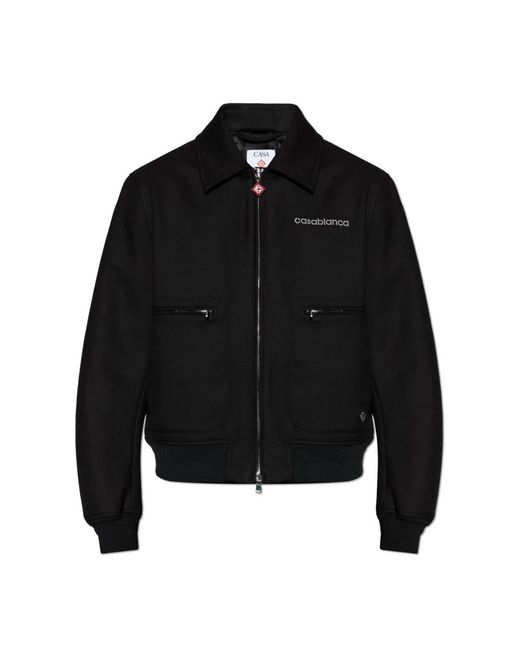 Casablanca Jacket Met Logo in het Black voor heren