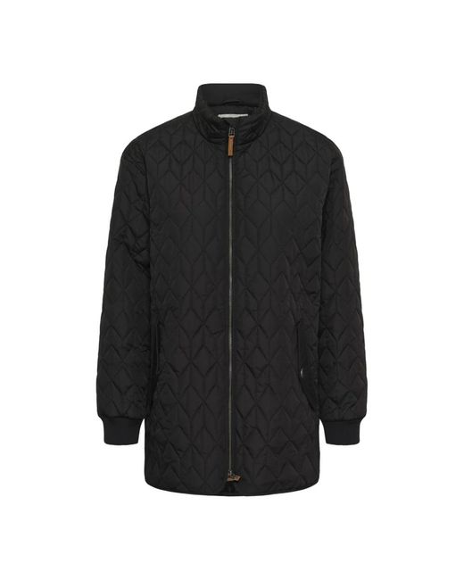 Winter Jackets Kaffe de color Black