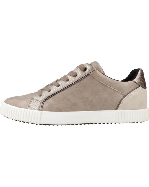 Geox White Modische Sneakers Für Frauen