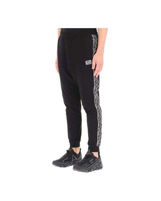 EA7 Black Sweatpants for men