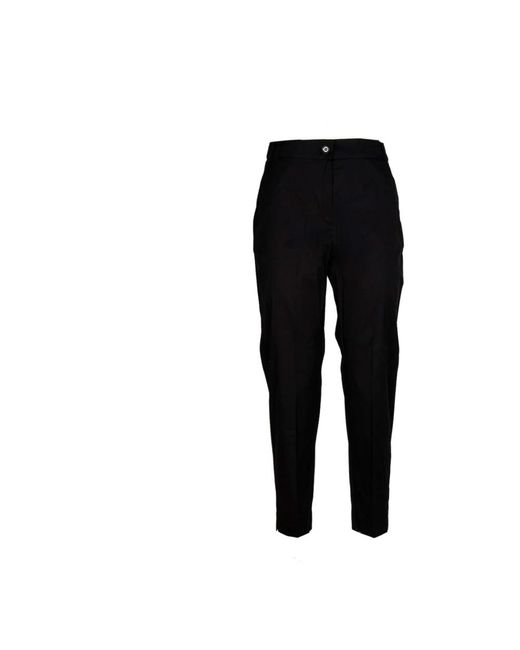 iBlues Black Slim-Fit Trousers