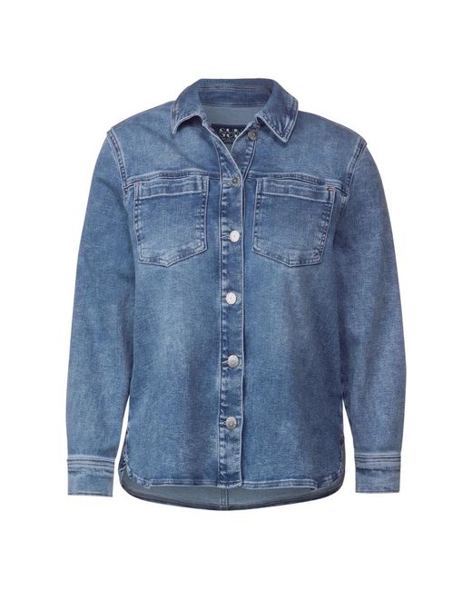 Cazadora overshirt de denim Cecil de color Blue