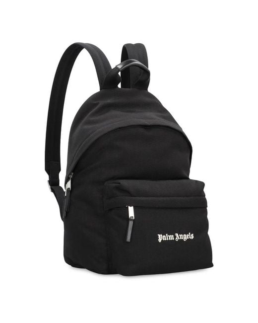 Palm Angels Black Backpacks for men