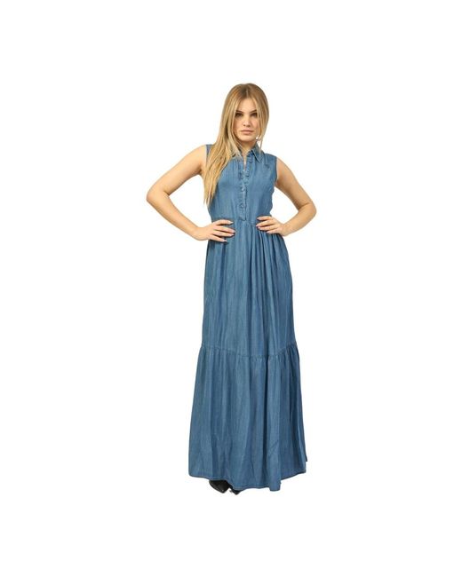 Dresses > day dresses > maxi dresses Silvian Heach en coloris Blue