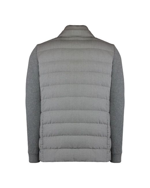 Moorer Gepolsterte jacke mit abnehmbarem futter in Gray für Herren