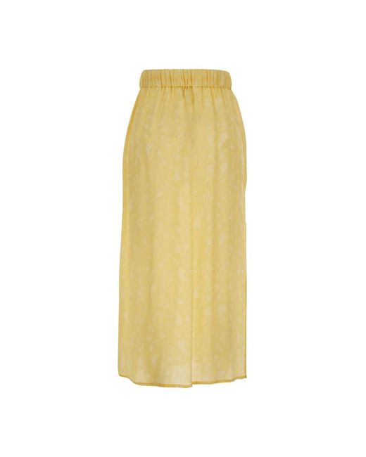 Maxi Skirts Grifoni de color Yellow