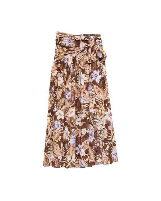 Maxi Skirts Zimmermann de color Brown