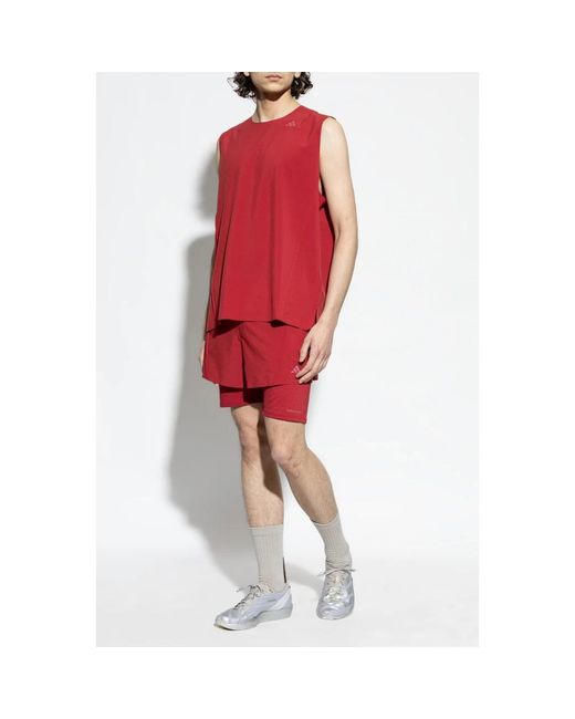 Adidas D4T Training Tank in het Red voor heren