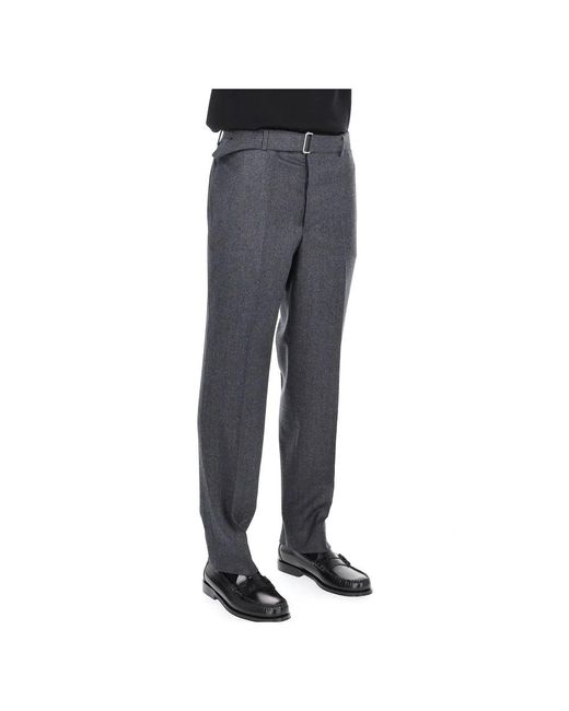 Officine Generale Gray Suit Trousers for men