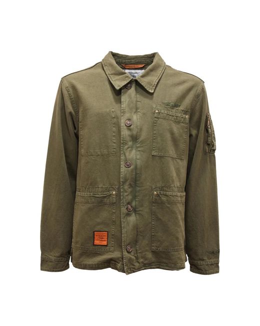 Light Jackets Bombers Original de hombre de color Green