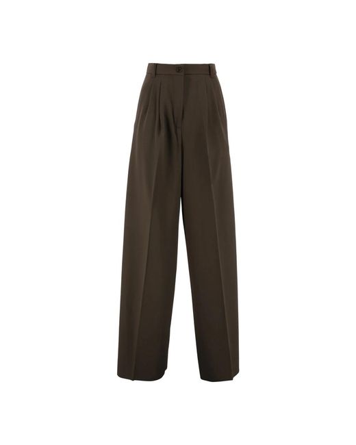 Wide Trousers Weekend by Maxmara de color Brown